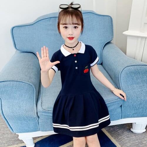 Dress for Girls Brand Clothes Summer Cartoon Flower Children Clothing Short Sleeve Pajamas Dress Kids Homewear Kids Clothes