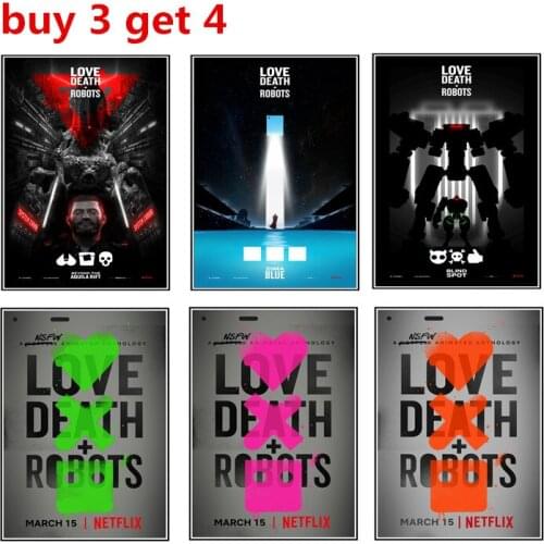 Love, Death & Robots Season 1 poster Living room decoration with white posters and wallpaper