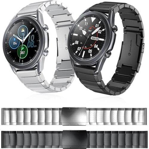 For Samsung Galaxy Watch 3 LTE Metal Stainless steel Watchband Band 45mm Wrist Strap Watch3 41mm WristBand Bracelet Accessories