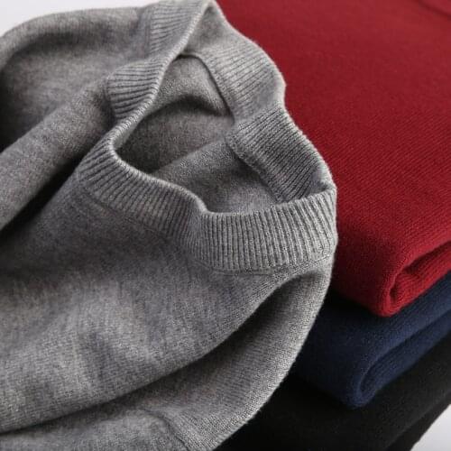 Septass Men Sweater Cashmere Wool Pullovers Winter Round Neck Long Sleeve Top Pull Homme Hiver Casual Knitted Jumper
