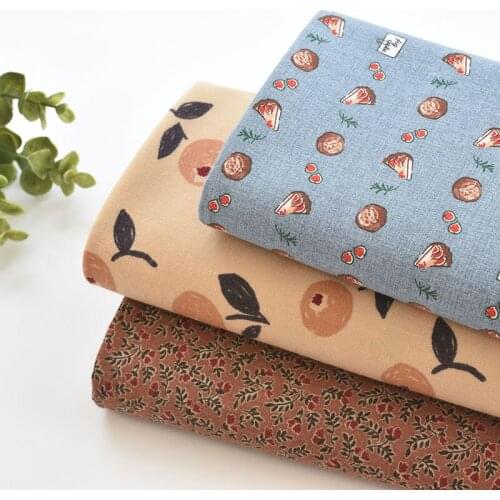 1meter 100% cotton Frosted cartoon flower fabric for Childrens skirt dress DIY Summer clothes bag handwork fabric art XMT