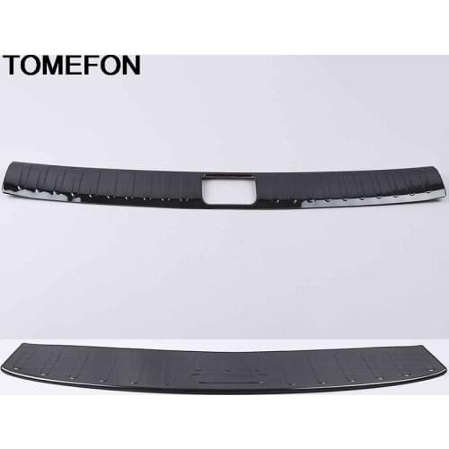 TOMEFON For Hyundai Tucson 2016 2017 2018 2019 Rear Trunk Bumper Tail Door Protect Pedel Cover Trim Accessories Stainless Steel
