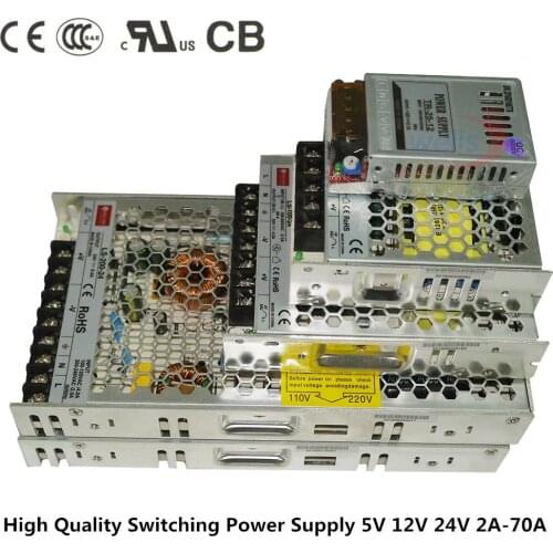 Slim lighting Transformers LED Strip Driver Adapter AC 220v to DC 5V 12V 24 V 2A 4A 8A 10A 14A 16A 20A 29A Switch Power Supply