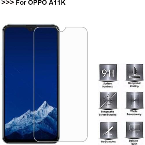 For OPPO A11K Tempered Glass Explosion-proof Original 9H Protective Glass Phone Film For OPPO A11K A11 K Screen Protector