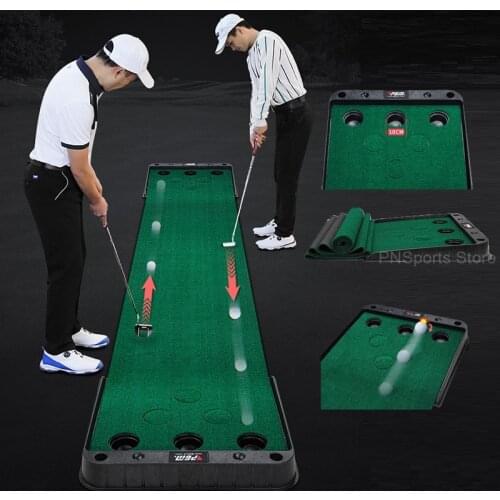 Pgm Golf Green Home Golf Putter Trainer Set Professional Indoor Putting Practice Trainer Ball Return Mini Golf Putting Fairway
