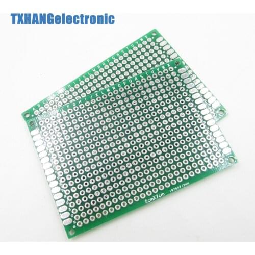 10PCS Double Side Prototype PCB nned Universal Breadboard 5x7 cm 50mmx70mm FR4