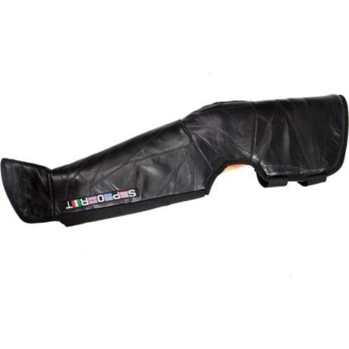 2 Pcs Motorcycle Leather Knee Pads Plush Thickening Windproof Waterproof Warm Leg Protector SAL99