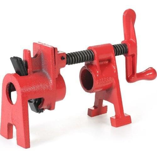 3/4 inch Heavy Duty Pipe Clamp Woodworking Wood Gluing Pipe Clamp Pipe Clamp Fixture Carpenter Woodworking Tools