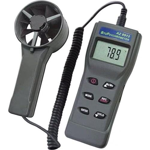 AZ8912 Anemometer Temperature Humidity air Volume,Dew Point& Wet Bulb Temperature