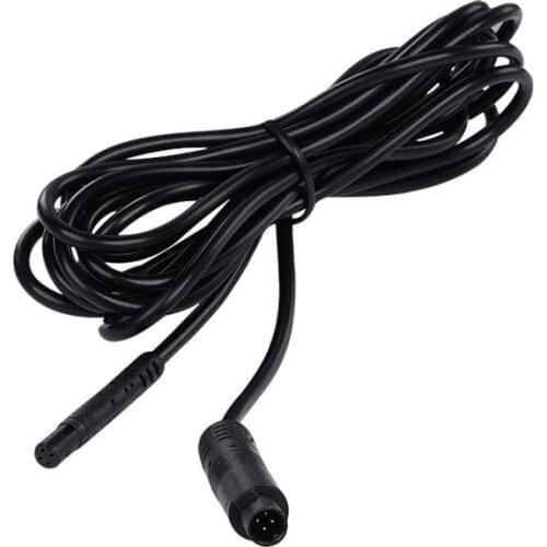 1pc 2m 4 Pins Car Extension Cable Car Dash Rear Camera Extension Cable Backup Reverse Cam 4-pin Extension Wire Cord