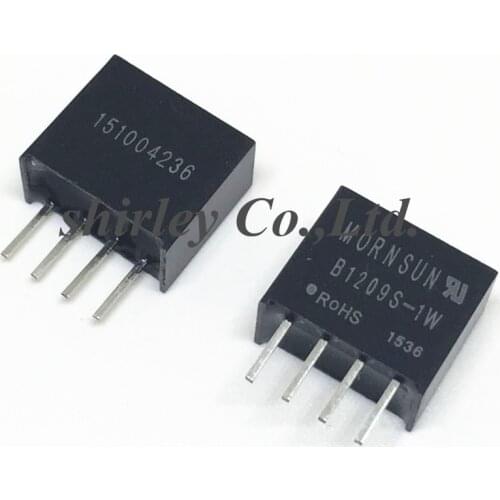 Free shipping 5pcs New original MORNSUN Isolated power module B1209S-1WR2 B1209S-1W B1209S SIP-4 DC-DC 12V turn 9V