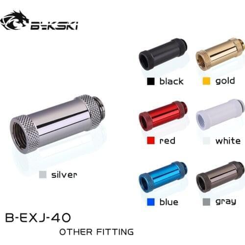 Bykski B-EXJ-40, 40mm Male To Female Extender Fittings, Boutique Diamond Pattern, Multiple Color G1/4 Male To Female Fittings