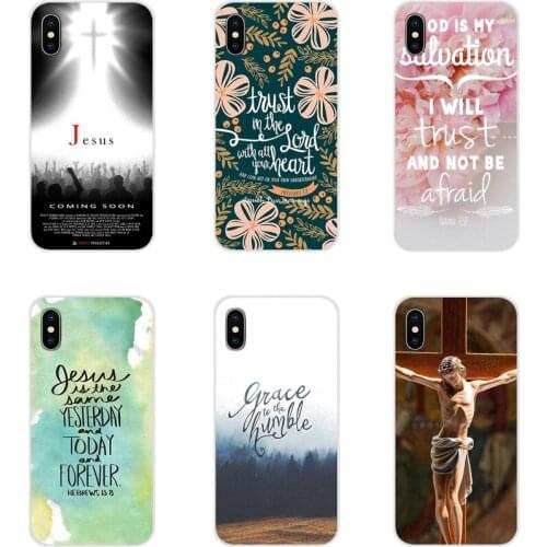 Bible quotes verse Jesus cross Silicone Phone Shell Case For Samsung A10 A30 A40 A50 A60 A70 Galaxy S2 Note 2 3 Grand Core Prime