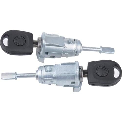 Car Side Door Lock Cylinder w/ Key 3B0837167 / 3B0837168 For VW Passat Lupo