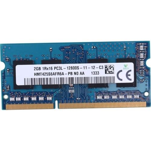 DDR3 2GB Laptop Memory Ram 1RX16 PC3L-12800S 1600Mhz 204Pin 1.35V High Performance Notebook RAM