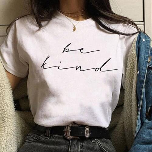 Letter Print t shirt Women Aesthetic Clothing Womens Graphic t-shirts Summer Tshirt Short sleeve Round neck Female Tee Tops