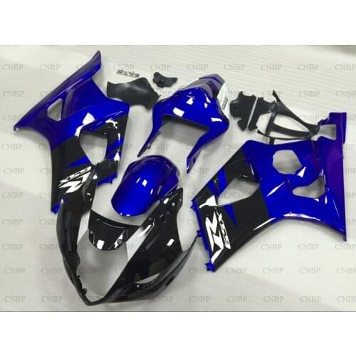 GSXR1000 2003 - 2004 K3 Full Body Kits GSXR 1000 03 Fairing Kits for Suzuki GSXR1000 2004 Blue Black Fairings