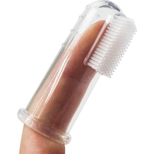 Jopet Pet Toothbrush Super Soft Pet Finger Toothbrush Brush Bad Breath Tartar Teeth Care Tool Dog Cat Cleaning Pet Supplies