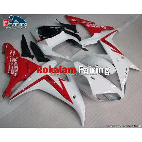Motorcycle Body Set For Yamaha R1 2002 2003 YZF1000 02 03 Red White Black Sport Motorcycle Fairing Kit (Injection Molding)