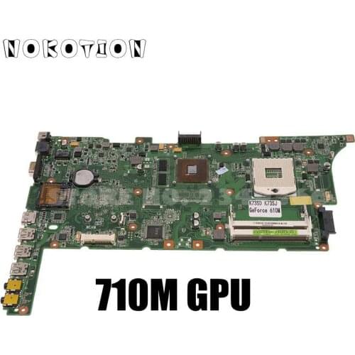 NOKOTION For ASUS K73SJ MAIN BOARD REV 2.5 K73SD K73S A73SD A73S Laptop Motherboard DDR3 710M Graphics