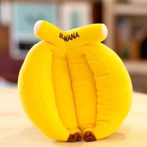 Cute Cartoon Banana Radish Stuffed Doll Simulation Fruit Vegetable Plush Toy for Kids Children Toddlers Gift Home Decoration