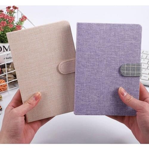 Cute Kawaii School Notebook For Girls Cotton Linen Cover Diary Travel Planner Note Book Supplies Journal Stationery Gifts