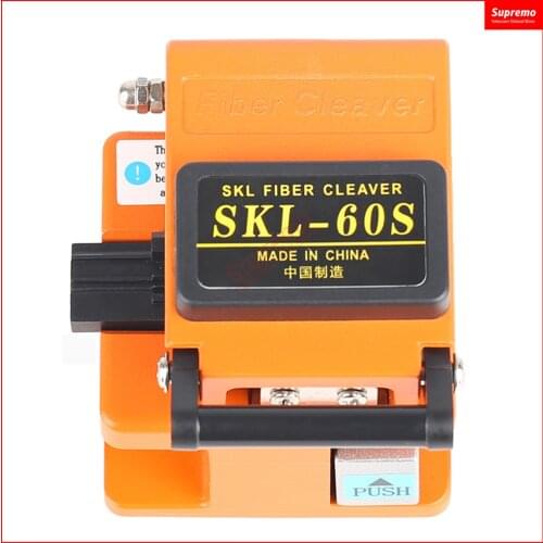 Orange SKL-60S Fiber Cleaver Cable Cutter 3-in-1 Fixture Of Bare Optical Fiber For Leather Optical Cable Tail Jump