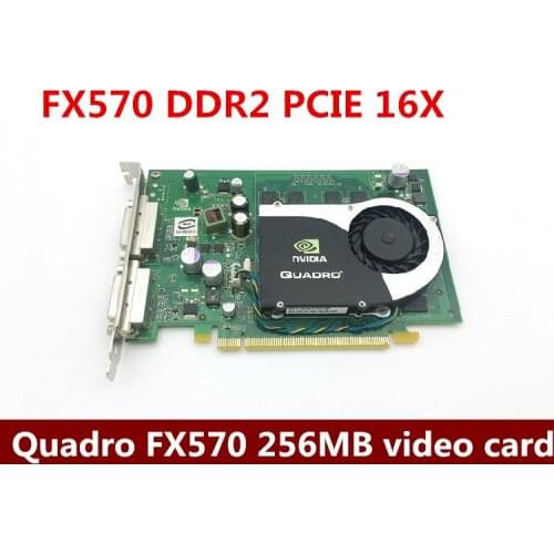 Original CAD Graphic Design graphics card Quadro FX570 256MB PCI-E Medical Double DVI Interface Professional video card