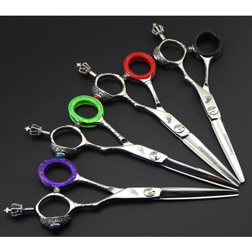 Top grade Professional freelander hair scissors 6 inch professional barber hairdressing scissors cutting shears