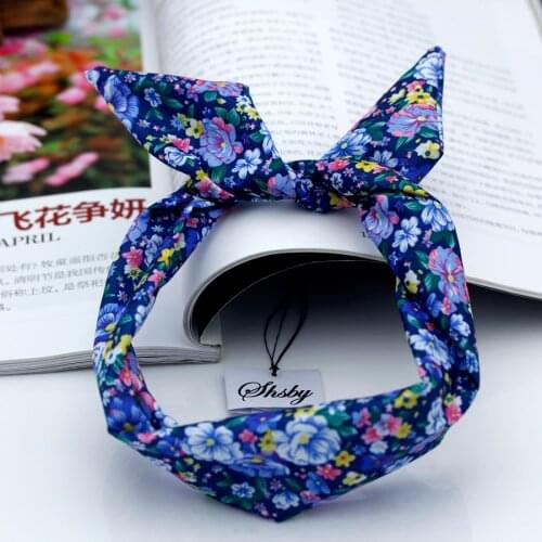 Shsby Watch accessories Ladies flower cloth Watch Bands women Wrist Bands For Clock Children Headwear girls hair bands mixed 1