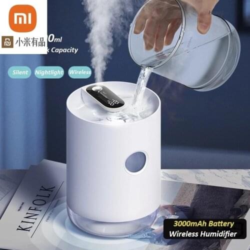 3Life 211 Air Humidifier 1L 3000mAh Portable Wireless USB Water Mist Diffuser Battery Life Show With LED Night Light