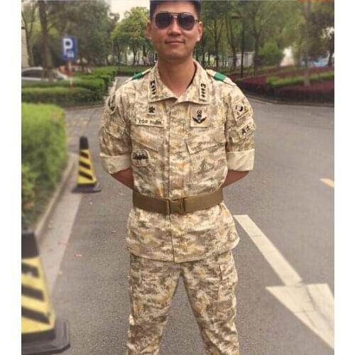 Military uniform Camouflage suit Digital desert Combat suit Tactical Army Men