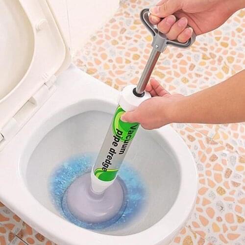 High-Pressure Manual Sink Plunger Opener Bathroom Clog Remover Vacuum Pipe Toilet Air Power Drain Blaster Cleaner Suction Pump
