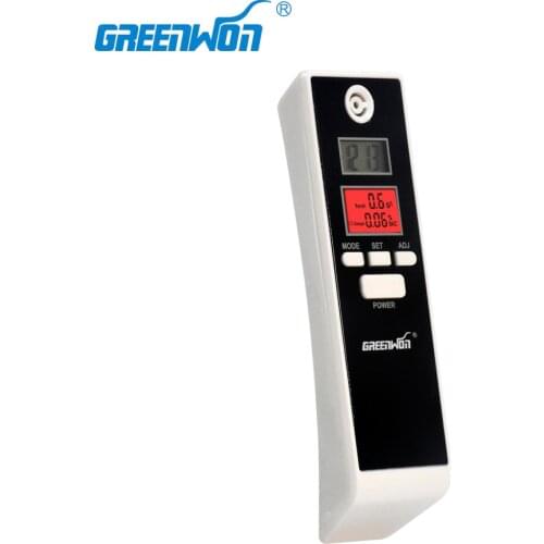 High Sensitivity Digital Alcohol Tester with Dual LCD Screen support Temperature measuring timing + Alam Time Free Shipping