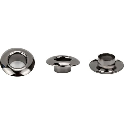 200sets/pack Bright Gun Black Brass Eyelets with Grommet for Scrapbooking Cap Leathercraft Shoes Belt Bag Tag Clothe Accessories