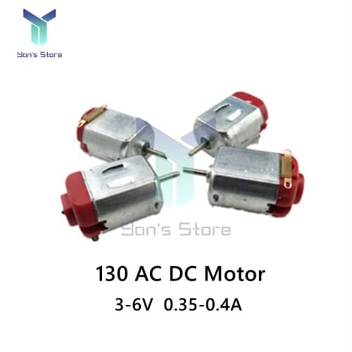 4 Pcs Hobby Motor Micromotor 130 3V-6V 0.35-0.4A 3V 8000RPM Mini DC AC Electric Motor Micro For New DIY Hobbies Smart Car Tools