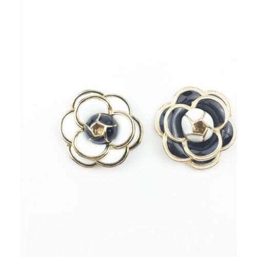 50pcs 3D Flower Hair Clip Decor Charms Button Floating Enamel Wedding Brides Hairpin Accessories Scrapbooking Brooch Ornament