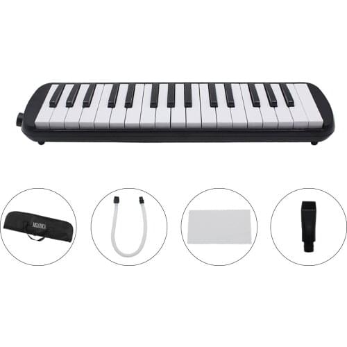 Aiersi 32 Key Melodica Piano Melodic Keyboard Instrument musical gifts with Carrying Bag Strap Mouthpiece