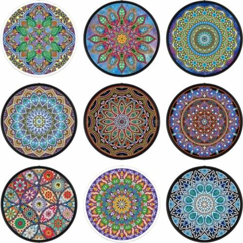 EverShine Diamond Painting Flowers Special Shaped Mandala DIY 2pcs/set Diamond Embroidery With Frame Gift Art Home Decoration
