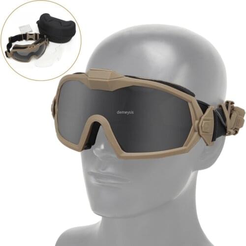 Army Airsoft Goggles Tactical Military Protection Glasses with Micro Fan Outdoor Hunting Shooting CS Sports Anti-fog Glasses
