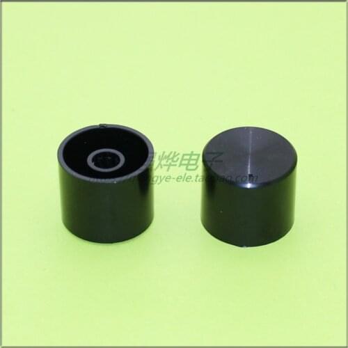 10 pieces 20*17MM black plastic knob potentiometer knob speed control knob flower shaft inner hole 6MM