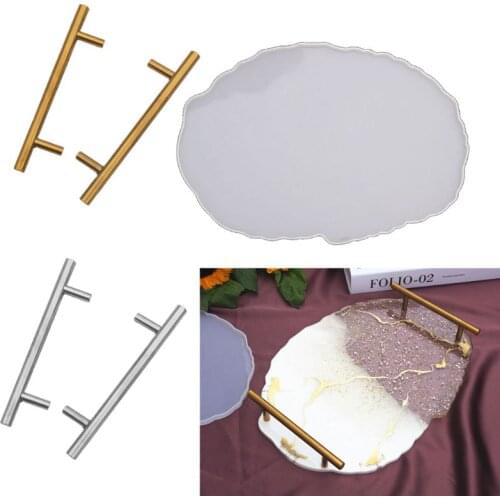 DIY Large Size Irregular Oval Wave Coaster Mold Cup Mat Silicone Resin Mold Epoxy Resin Cement Casting Art Craft Tools