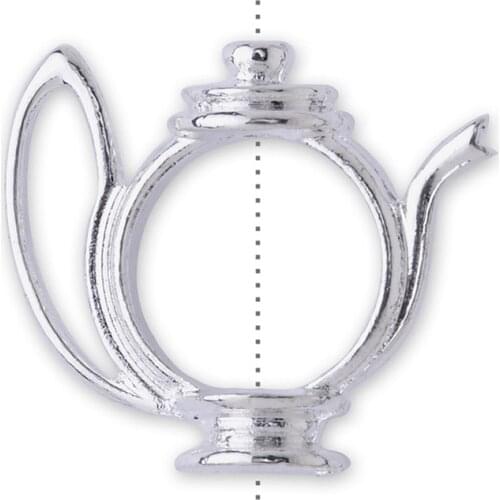 For 12mm beads silver plated teapot jewelry,Teapot Necklace,teapot pendant,easy used for size of bead is 12mm,20pcs/lot-10076201