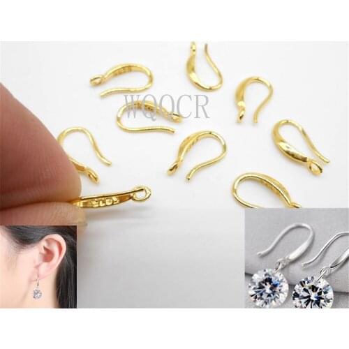 Hot Selling 50/100PCS Many Fashion Jewelry Accessories DIY 18K Gold Lettering Earring Accessories Ladies Earring Hook