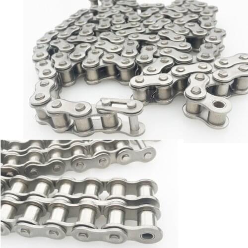 Short Pitch Roller Chain Industrial Transmission Chain 304 Stainless Steel 1/4"25H04C 05B RS35 06C 06B3/8" RS40 08A 08B1/2"