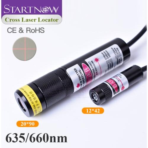 Light Red Cross Positioner 660nm 100mw Laser Diode Module Focusable Beam Cross Laser Locator For Woodworking Carving Machine