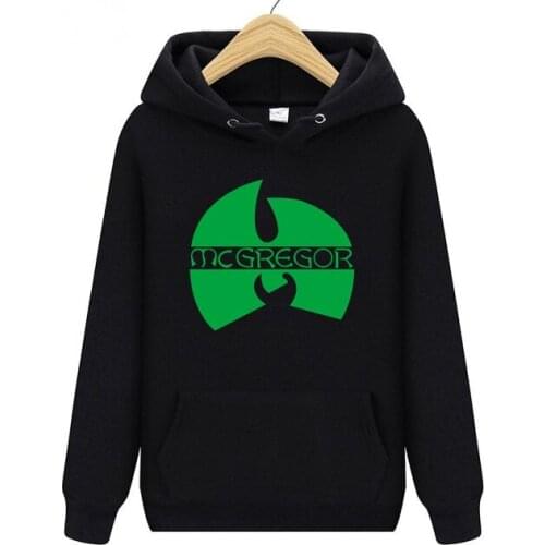 Mens Hoodie Sweatshirts Hooded Pullover Sportwear Breathable MMA Wrestling Fighters Conor Mcgrego Jersey