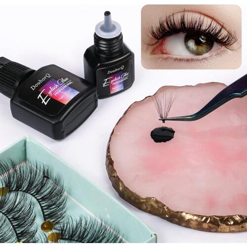 5ml Lashes Glue No Smell No Irritant Fast Dry Sticker Connecting Fake Eyelash Extensions Glue False Eyelashes Adhesive
