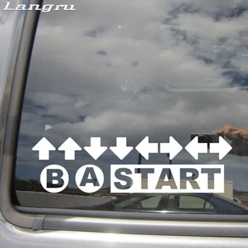 Personality Code Game Cheat Retro Contra Gamer Vinyl Die-Cut Decal Motorcycle Car Window Sticker Car Accessories Jdm