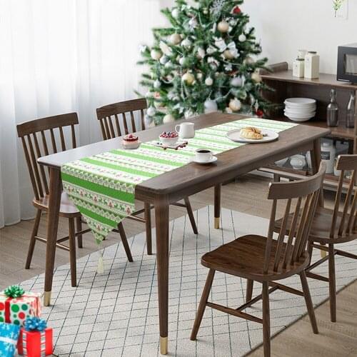 35x180cm Christma Table Runner New Year Party Decorations Tablecloth Xmas Banquet Wedding Party Decoration Dinner Table Cover